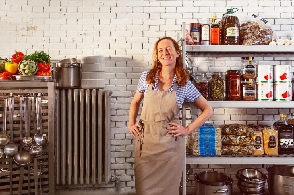 Marleen in de keuken