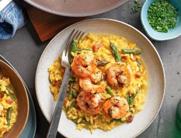 Risotto met langoustine bisque