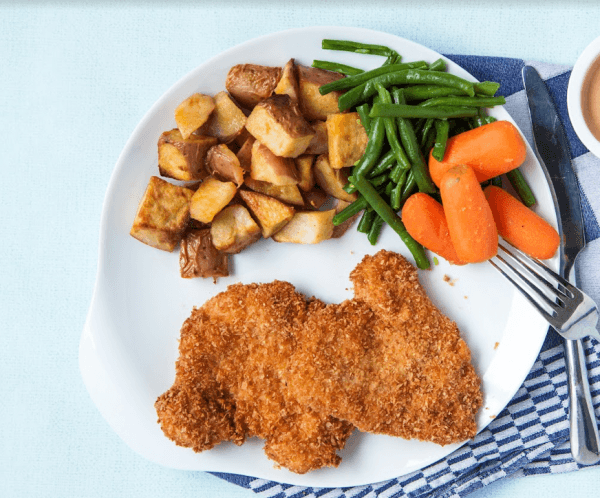 Kipnugget met roseval