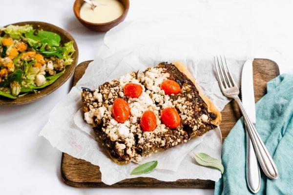 Aubergine tarte tatin