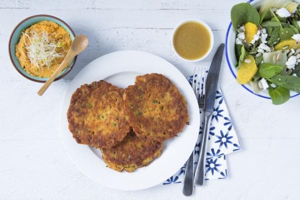 Wortelpannenkoekjes