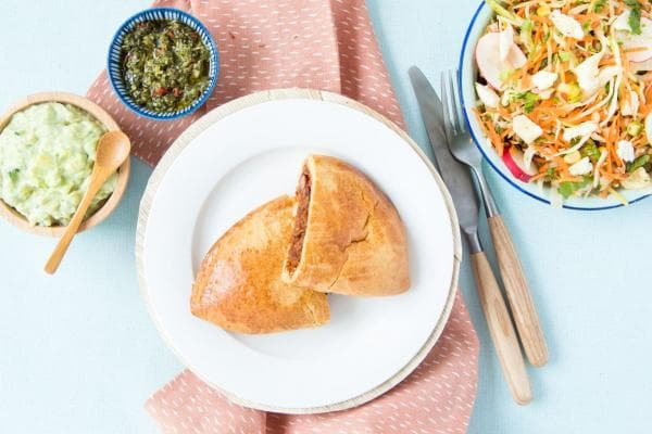 Empanada met guacamole