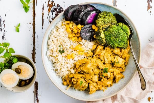 Peruaanse kip (aji de gallina)
