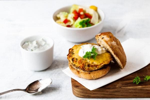 Gezonde kipburger