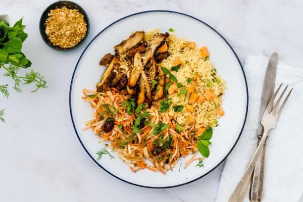 Libanese kip met dukkah
