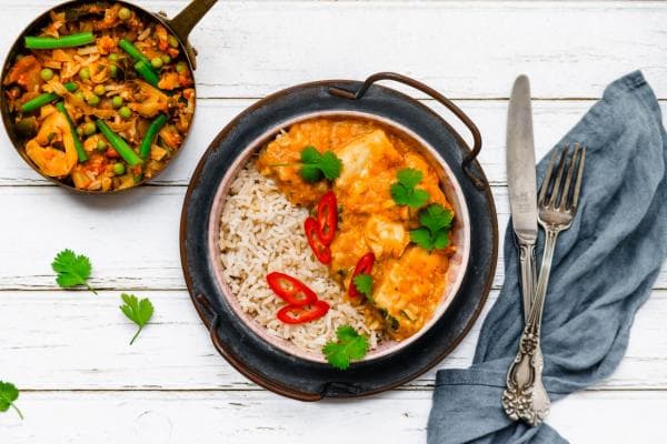 Zuid-Indiase fish curry