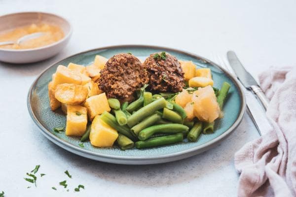 Balletjes met appelcompote