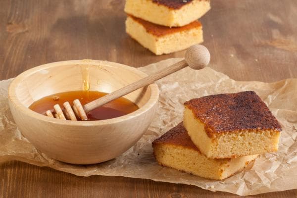 Honing walnoten cake