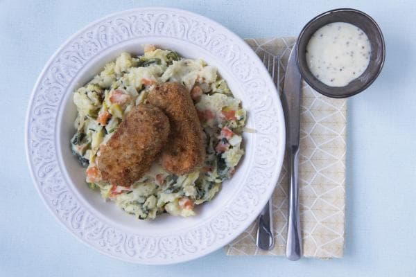 Aspergekroketjes met lentestamp
