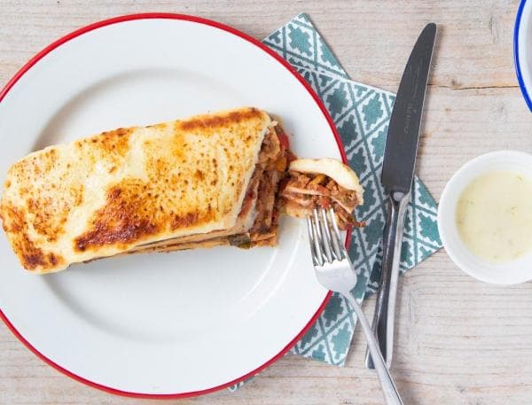 Tex-Mex veggie lasagne