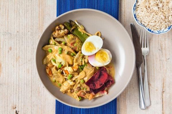 Gado gado bowl met ei