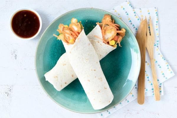 Wrap met kip en kaas