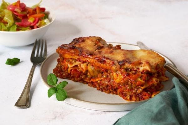 Lasagne met frisse salade