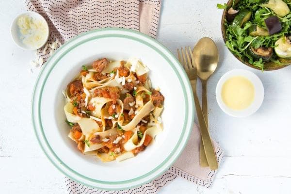 Italiaanse lamsstoof met pappardelle