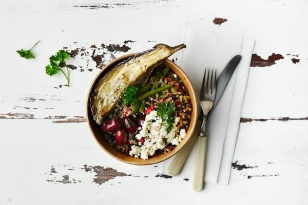 Griekse maaltijdsalade met linzen & feta 