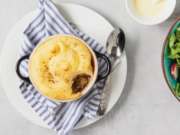 Shepherd's pie met zomerse groenten