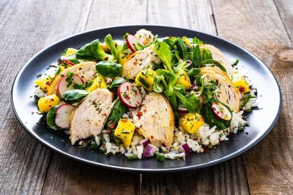 Kip & mango maaltijdsalade