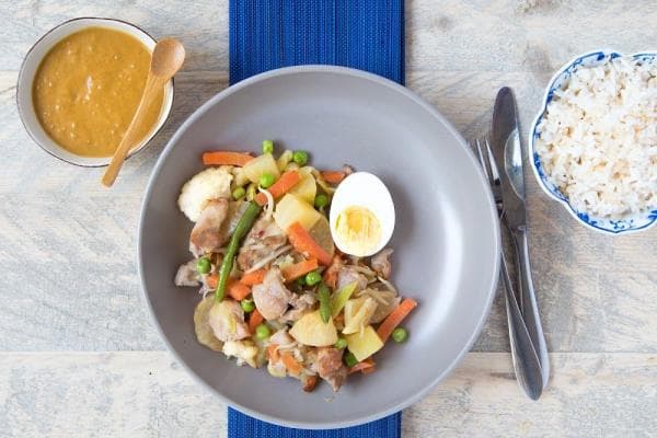 Gado gado met kip