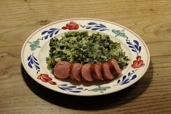 Boerenkool met worst voor kids