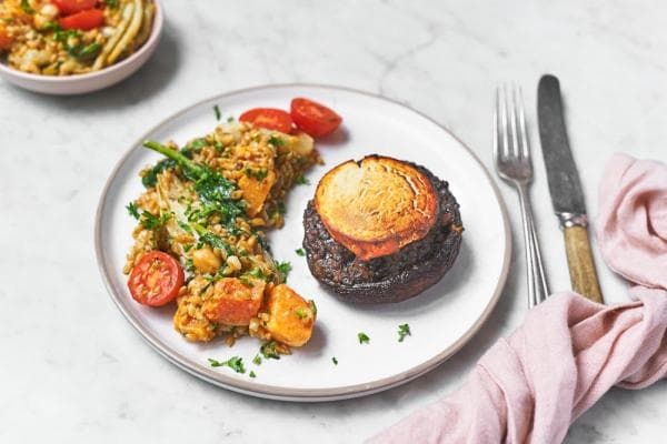 Portobello met geitenkaas