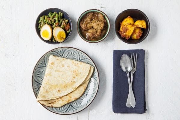 Javaanse roti met kip 