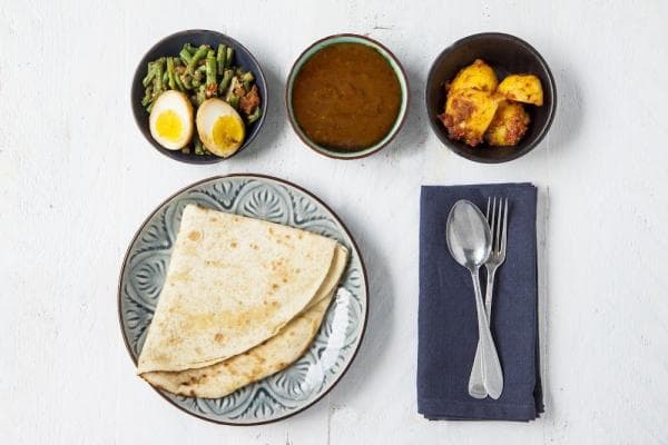 Javaanse roti met ei