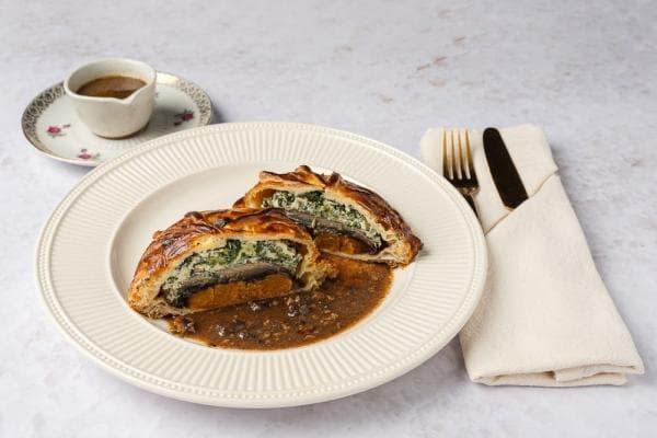 Pithivier van portobello en pompoen