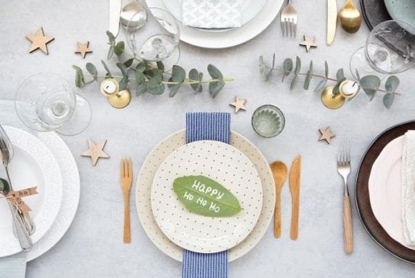 Vrolijk kerstmenu voor kids