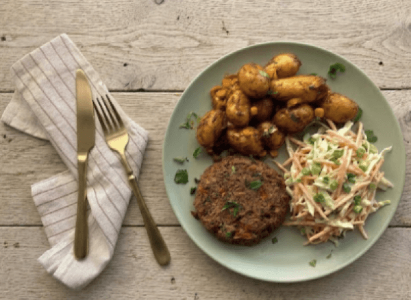 Zwarte bonen burger