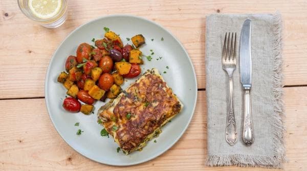 Lasagne met venkel en prei