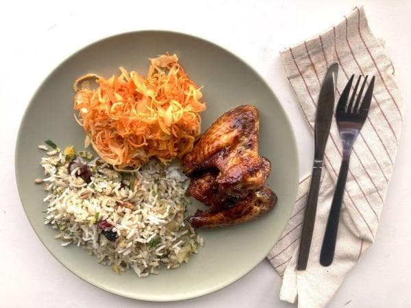 Gekarameliseerde chickenwings