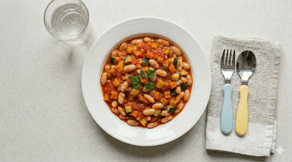 'Witte bonen in tomatensaus'