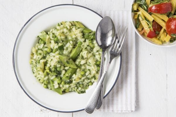Risotto met groene asperges