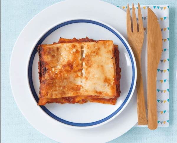 Verstopte groente lasagne