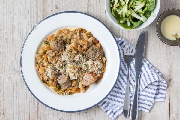 Franse cassoulet met zomerse salade