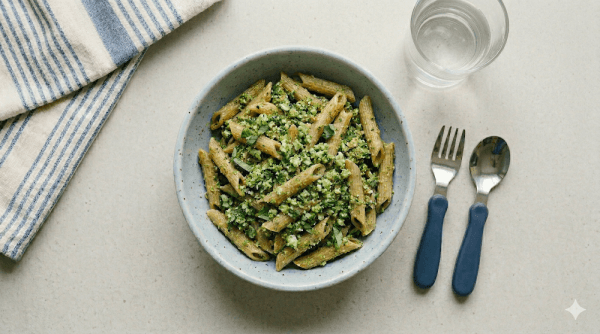 Penne met pesto